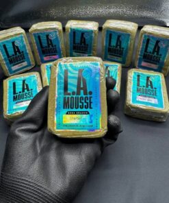 La Mousse Hash – Sherbert, a premium dry sift concentrate with a soft mousse-like texture and rich, sweet, citrus-forward Sherbert aroma.